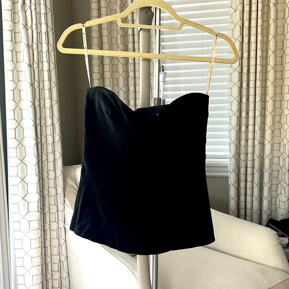 Nanette Lepore, Size 4, Black, Sweetheart neck, strapless bodice top